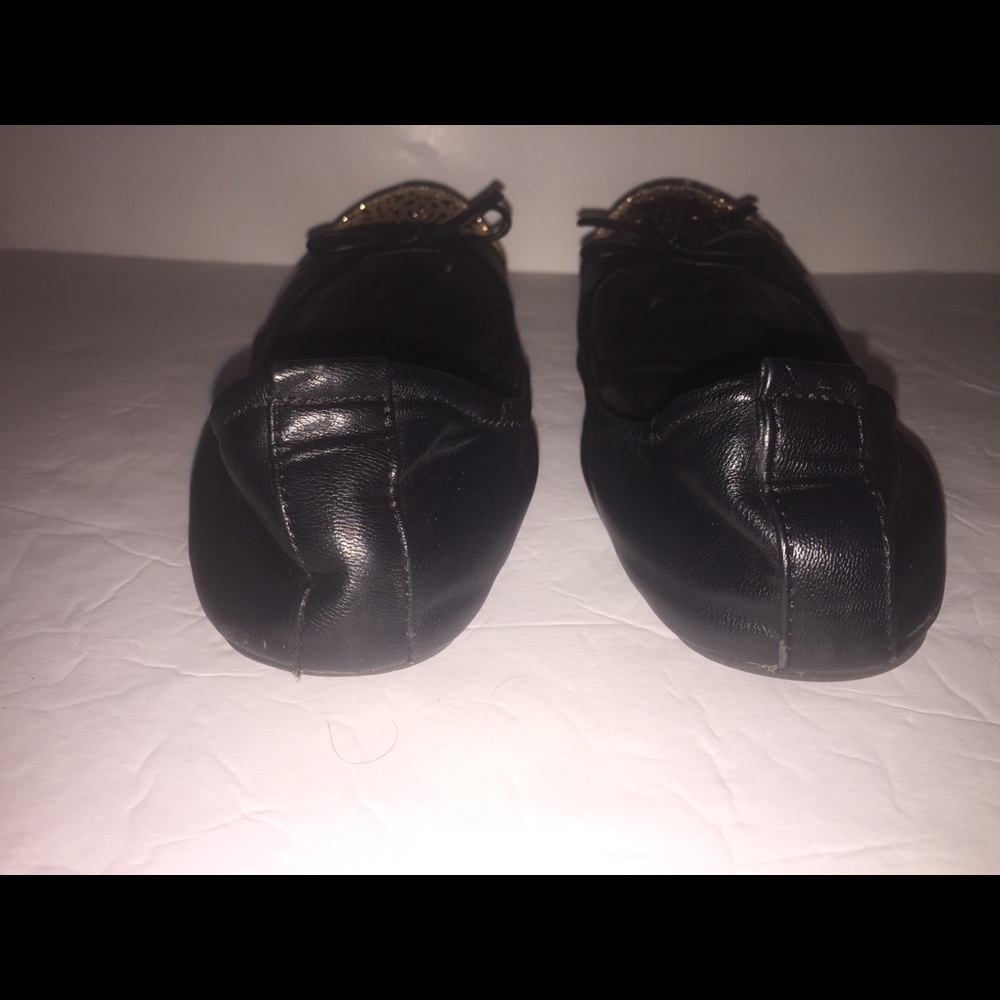 Women’s Vera Wang Black with Gold Cap Toe Ballet Flats Size 6.5 - Picture 11 of 11